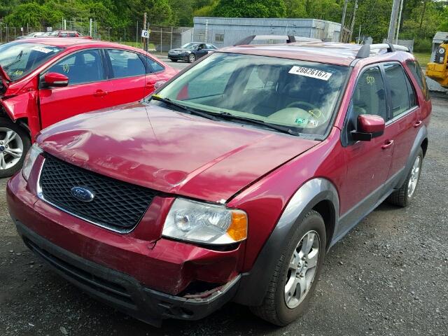 1FMDK05156GA33536 - 2006 FORD FREESTYLE RED photo 2