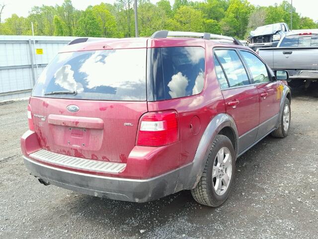 1FMDK05156GA33536 - 2006 FORD FREESTYLE RED photo 4