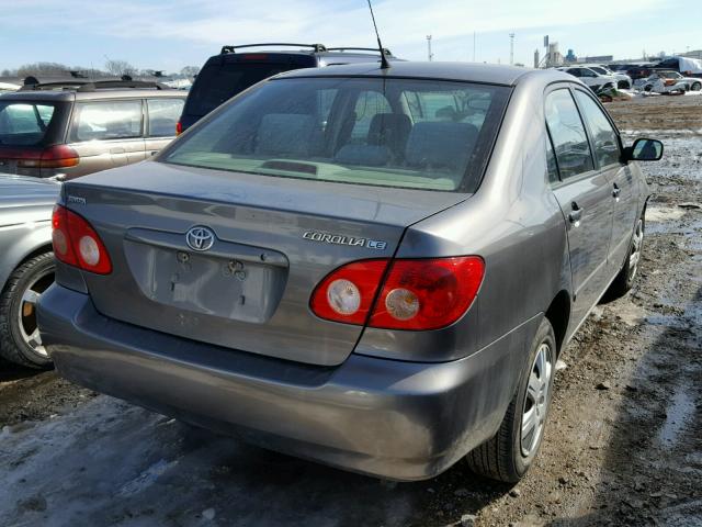 1NXBR32E86Z671213 - 2006 TOYOTA COROLLA CE GRAY photo 4