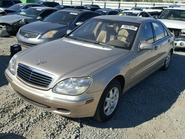 WDBNG70J91A210013 - 2001 MERCEDES-BENZ S 430 GOLD photo 2