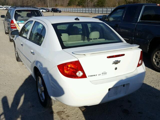 1G1AZ54F057596157 - 2005 CHEVROLET COBALT LT WHITE photo 3