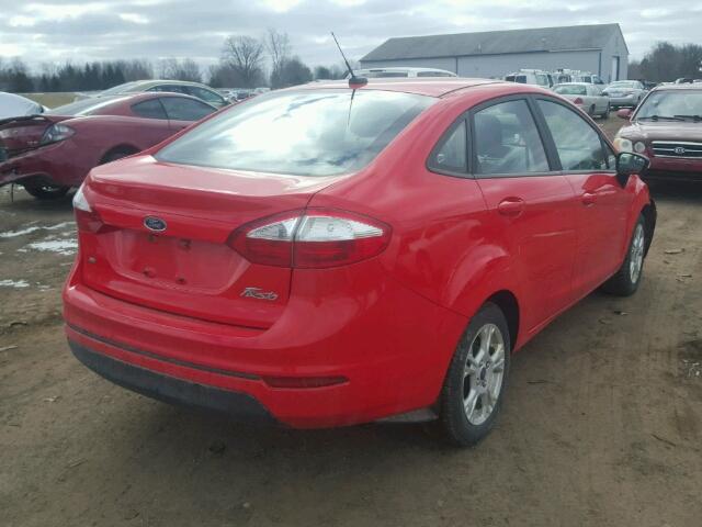 3FADP4BJ6FM220104 - 2015 FORD FIESTA SE RED photo 4