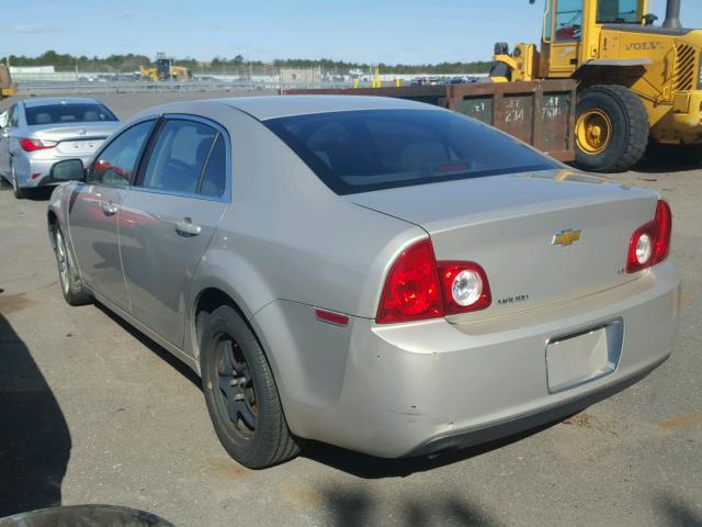 1G1ZG57B89F140498 - 2009 CHEVROLET MALIBU LS ოქროსფერი ფოტო 3