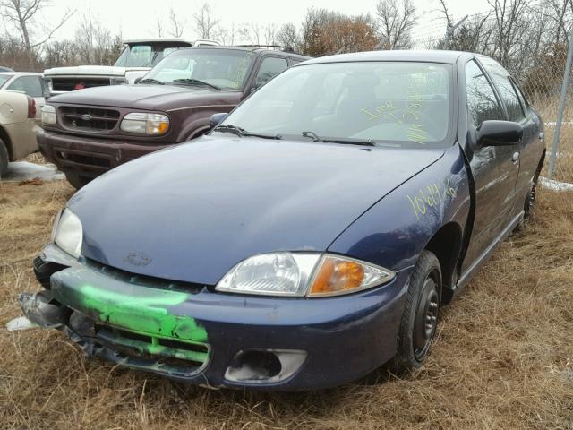 1G1JH52FX27486539 - 2002 CHEVROLET CAVALIER L BLUE photo 2