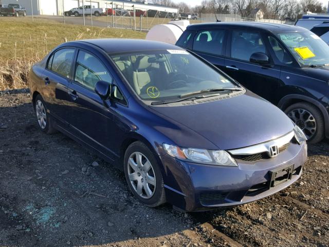 2HGFA16529H544445 - 2009 HONDA CIVIC LX BLUE photo 1