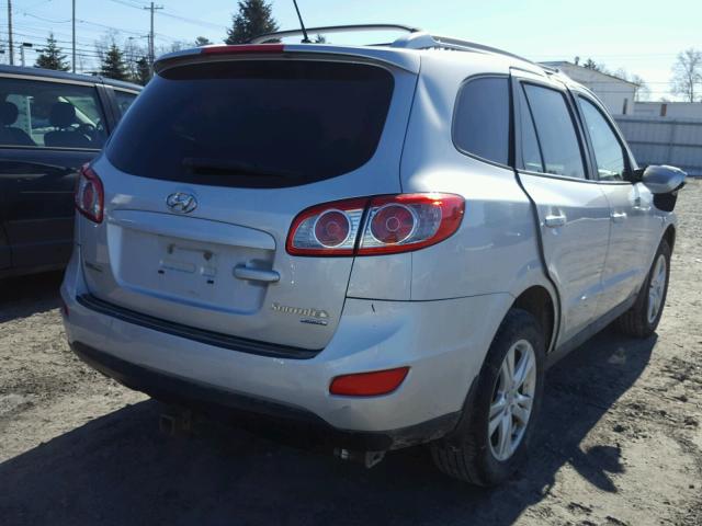 5XYZHDAGXBG006274 - 2011 HYUNDAI SANTA FE S SILVER photo 4