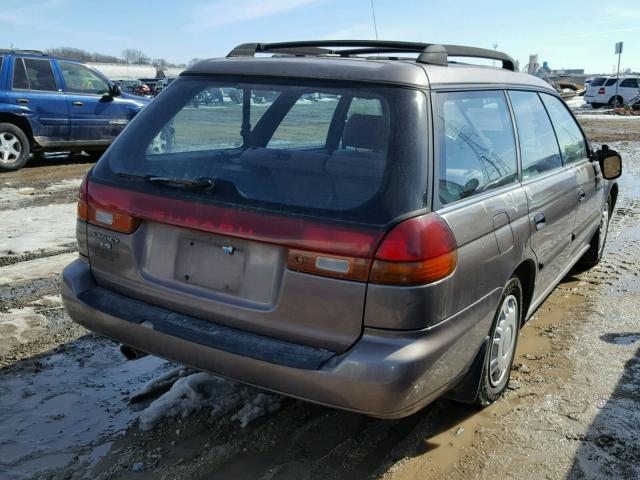 4S3BK6357S7316034 - 1995 SUBARU LEGACY L/O BROWN photo 4