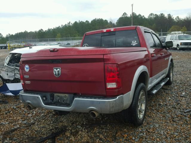 1C6RD6NT4CS128128 - 2012 DODGE RAM 1500 L BURGUNDY photo 4