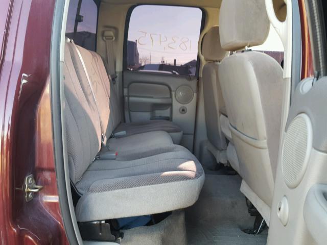 3D7KU28643G765249 - 2003 DODGE RAM 2500 S BURGUNDY photo 6