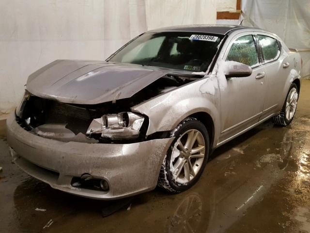 1B3BD1FG4BN587396 - 2011 DODGE AVENGER MA SILVER photo 2