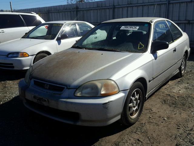 1HGEJ7222VL136731 - 1997 HONDA CIVIC HX GRAY photo 2