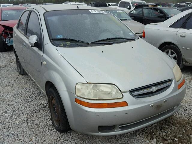 KL1TD52605B386096 - 2005 CHEVROLET AVEO BASE Gümüş foto 1