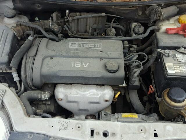 KL1TD52605B386096 - 2005 CHEVROLET AVEO BASE Gümüş foto 7