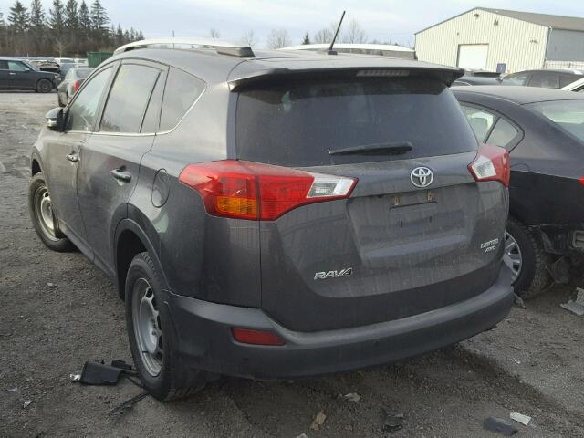 2T3DFREV9FW263634 - 2015 TOYOTA RAV4 LIMIT GRAY photo 3