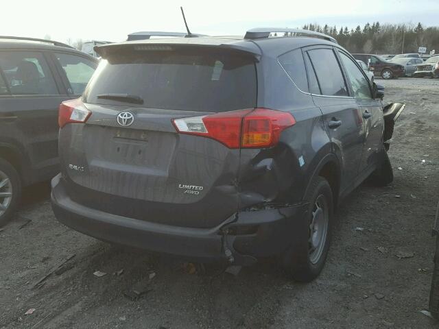 2T3DFREV9FW263634 - 2015 TOYOTA RAV4 LIMIT GRAY photo 4