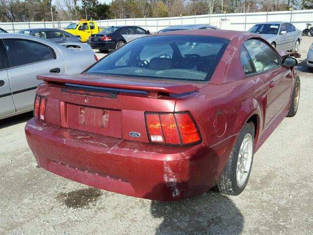 1FAFP40463F443468 - 2003 FORD MUSTANG RED photo 4