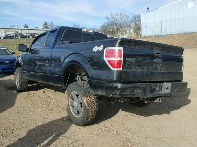 1FTEX1E80AFA56427 - 2010 FORD F150 SUPER BLACK photo 3