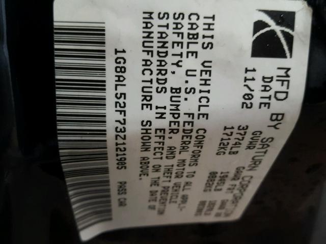 1G8AJ52F14Z221182 - 2004 SATURN ION LEVEL 黑色 照片 10