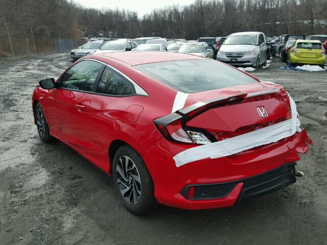 2HGFC4A55HH310219 - 2017 HONDA CIVIC LX RED photo 3