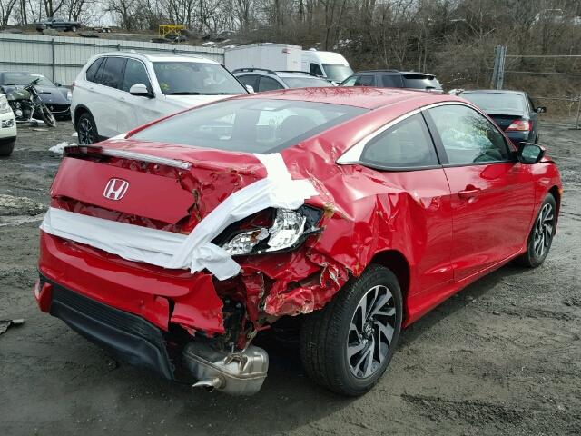 2HGFC4A55HH310219 - 2017 HONDA CIVIC LX RED photo 4