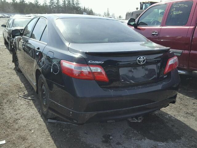 4T1BE46K69U840344 - 2009 TOYOTA CAMRY BASE BLACK photo 3