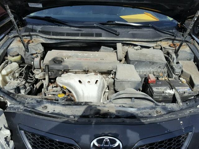 4T1BE46K69U840344 - 2009 TOYOTA CAMRY BASE BLACK photo 7