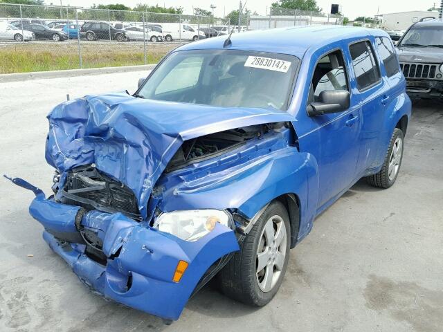 3GNDA13D98S572277 - 2008 CHEVROLET HHR LS BLUE photo 2