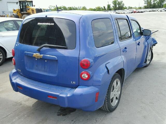 3GNDA13D98S572277 - 2008 CHEVROLET HHR LS BLUE photo 4
