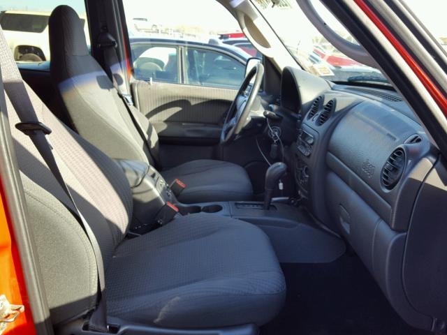 1J4GL48K22W104132 - 2002 JEEP LIBERTY SP RED photo 5