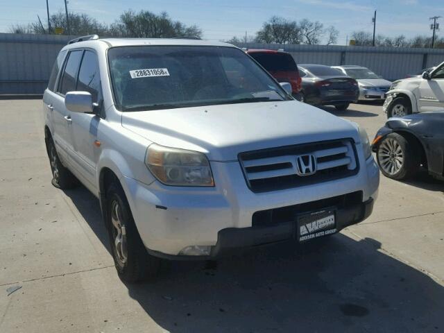 5FNYF28786B006136 - 2006 HONDA PILOT EX SILVER photo 1