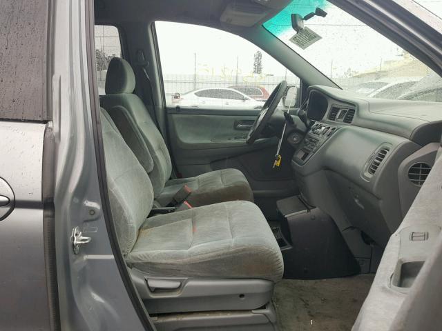 2HKRL18661H578900 - 2001 HONDA ODYSSEY EX BLUE photo 5