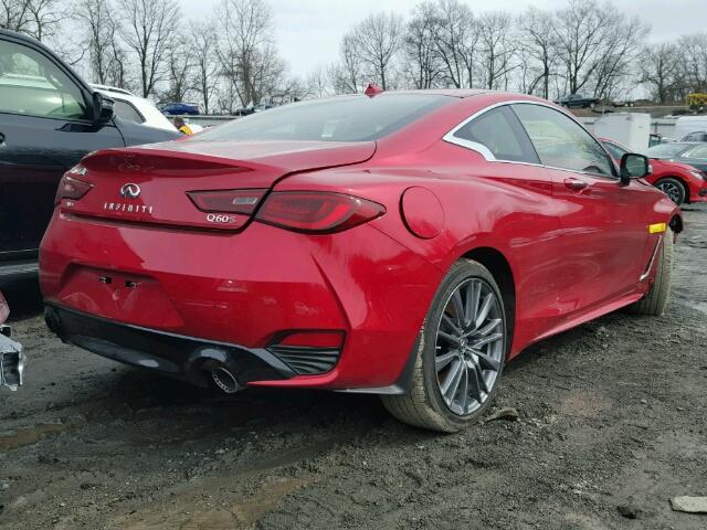 JN1FV7EL9HM700811 - 2017 INFINITI Q60 RED SP RED photo 4