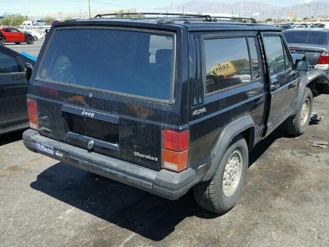 1J4FJ27L7KL541268 - 1989 JEEP CHEROKEE BLACK photo 4