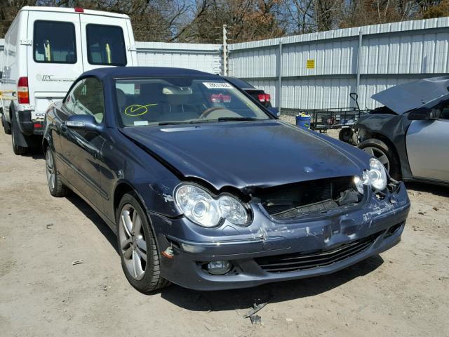 WDBTK56G26T062322 - 2006 MERCEDES-BENZ CLK 350 BLUE photo 1