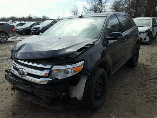 2FMDK4KC0EBA91850 - 2014 FORD EDGE LIMIT BLACK photo 2