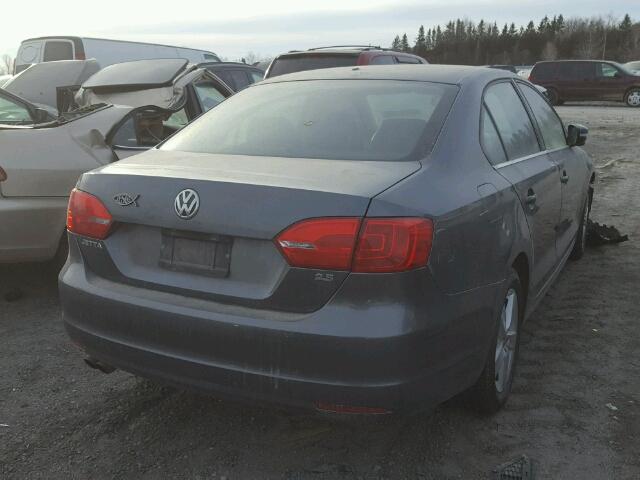 3VWDX7AJ8CM335230 - 2012 VOLKSWAGEN JETTA SE GRAY photo 4