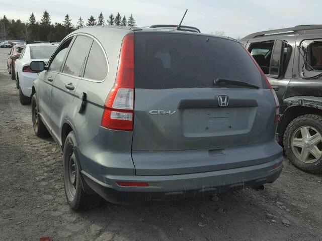 5J6RE3H39AL800430 - 2010 HONDA CR-V LX GREEN photo 3