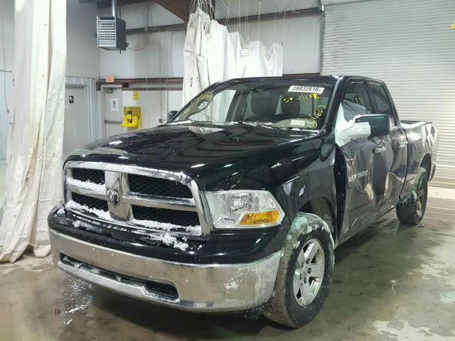 1C6RD7GP8CS194607 - 2012 DODGE RAM 1500 S BLACK photo 2