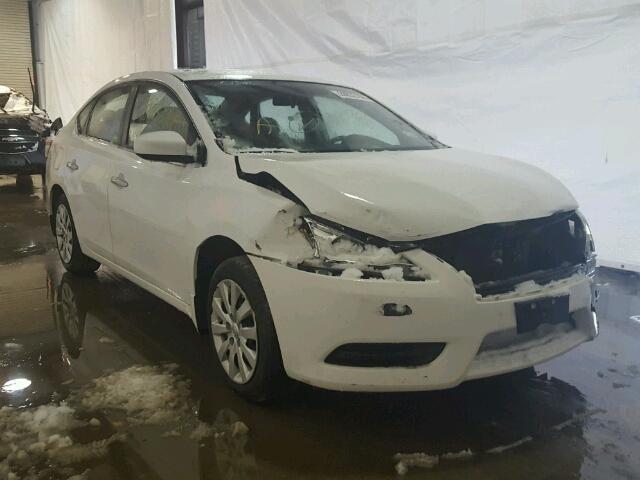 3N1AB7AP5FY318930 - 2015 NISSAN SENTRA S WHITE photo 1