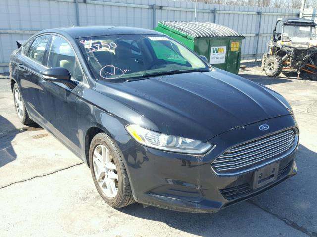 1FA6P0HD2E5357855 - 2014 FORD FUSION SE BLACK photo 1