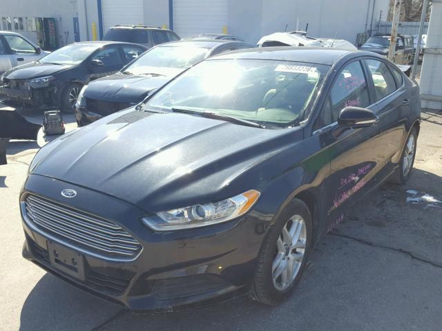 1FA6P0HD2E5357855 - 2014 FORD FUSION SE BLACK photo 2