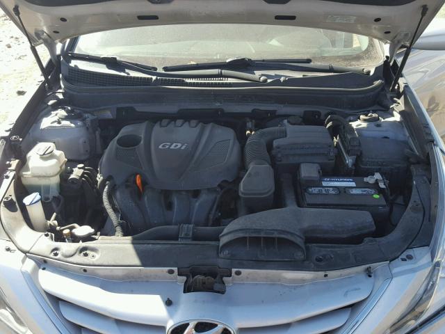 5NPEB4AC0BH286115 - 2011 HYUNDAI SONATA GLS SILVER photo 7