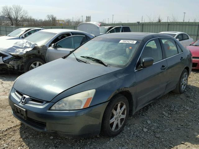 1HGCM66524A075016 - 2004 HONDA ACCORD EX GREEN photo 2