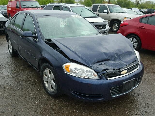 2G1WT58K489112945 - 2008 CHEVROLET IMPALA LT BLUE photo 1