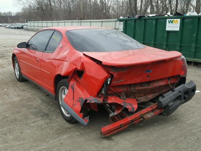 2G1WW12E6Y9195507 - 2000 CHEVROLET MONTE CARL RED photo 3