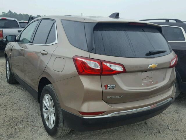 2GNAXJEV6J6225923 - 2018 CHEVROLET EQUINOX LT BROWN photo 3