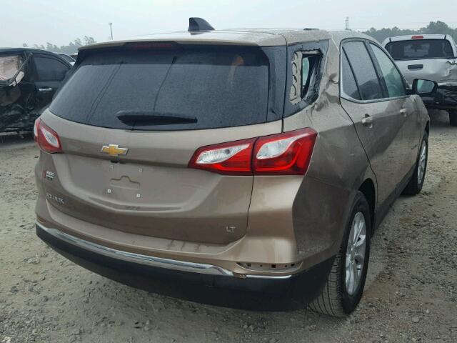 2GNAXJEV6J6225923 - 2018 CHEVROLET EQUINOX LT BROWN photo 4