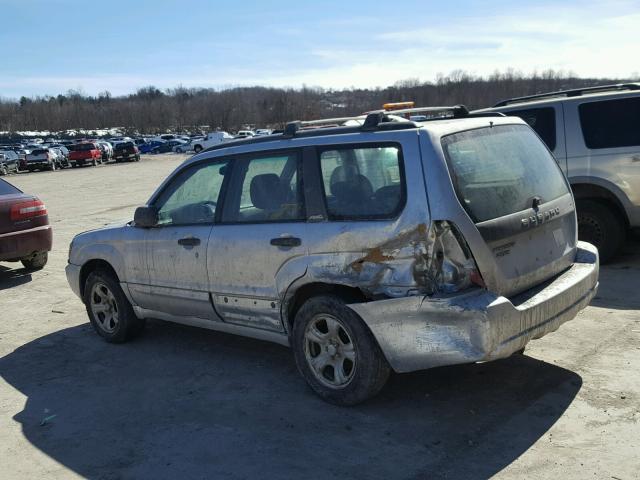 JF1SG65653H756858 - 2003 SUBARU FORESTER 2 SILVER photo 3