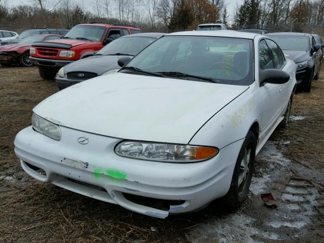 1G3NL52E64C228026 - 2004 OLDSMOBILE ALERO GL WHITE photo 2