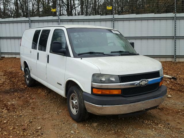 1GCGG25U031193489 - 2003 CHEVROLET EXPRESS G2 WHITE photo 1